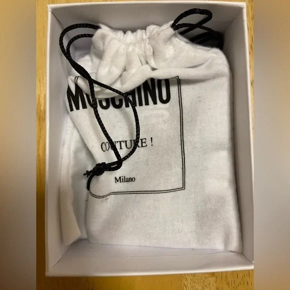 MOSCHINO Leather Card Case Wallets